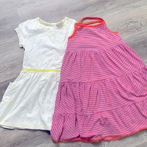 Two Mini Boden girl dresses, 5-6, 6-7